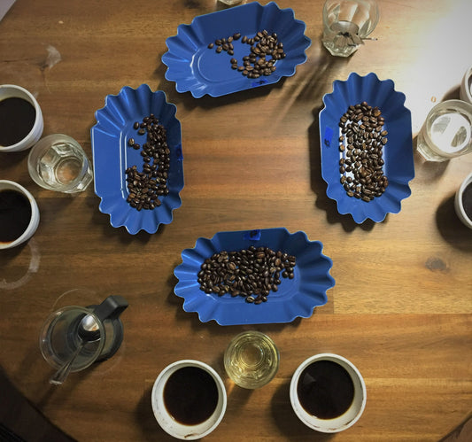 Coffee Cupping Setup