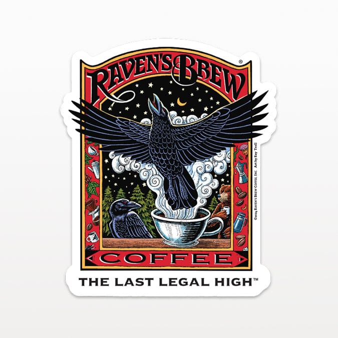 Raven's Brew® Vintage Sticker