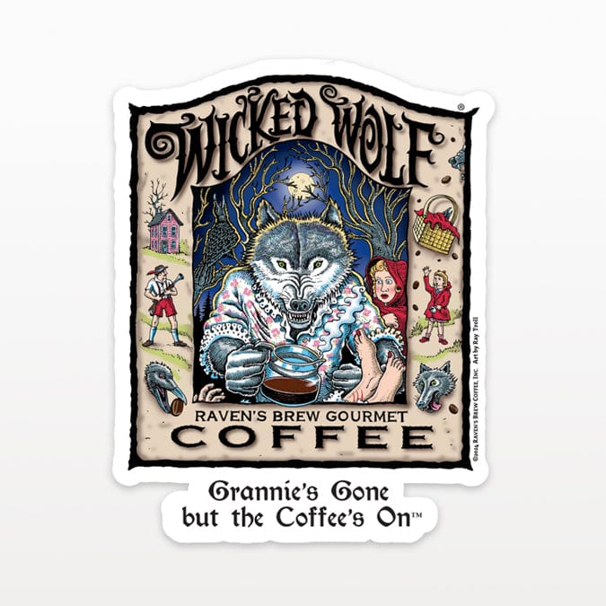 Wicked Wolf® Vintage Sticker