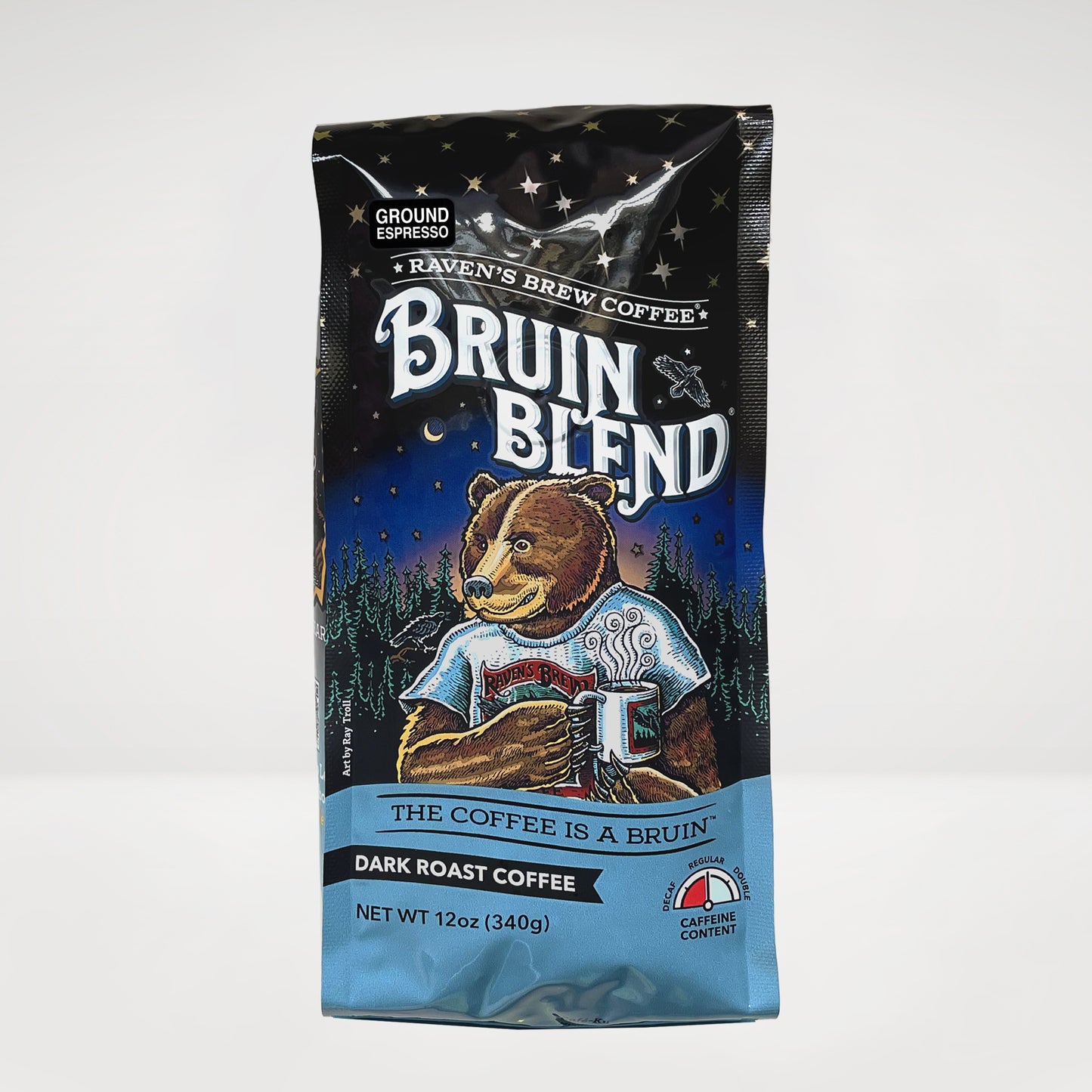 12oz Espresso Ground Bruin Blend® Full City Roast Coffee