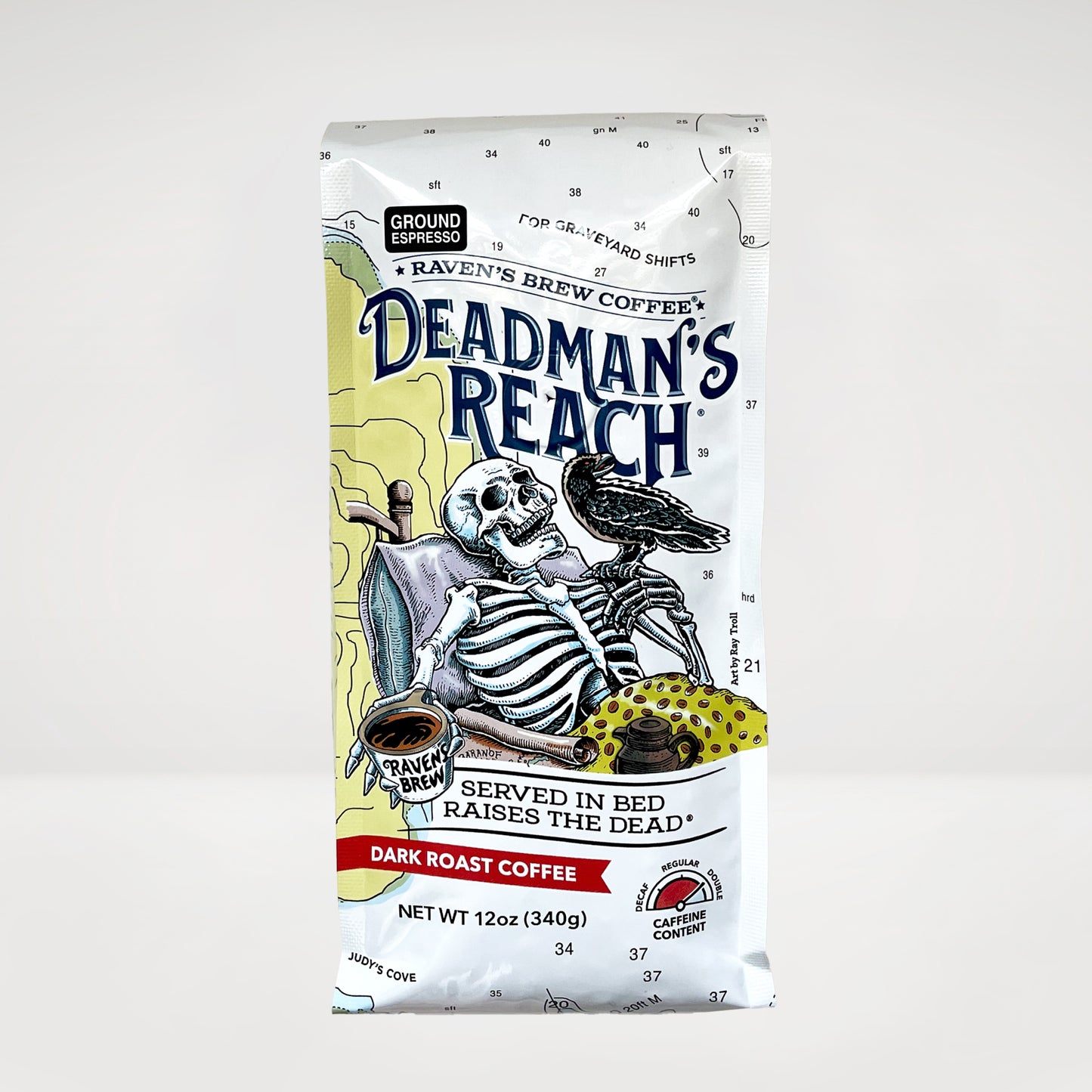 12oz Espresso Ground Deadman's Reach® Dark Roast Coffee