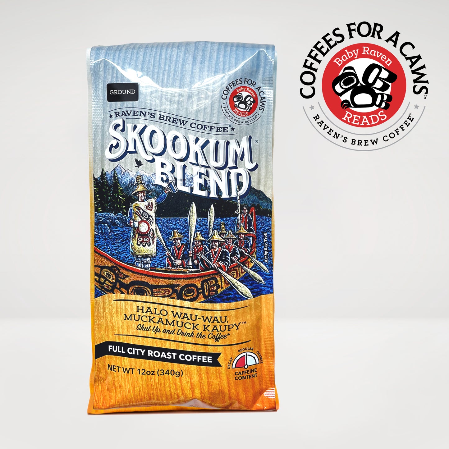 12oz Ground Skookum® Blend Full City Roast Coffee