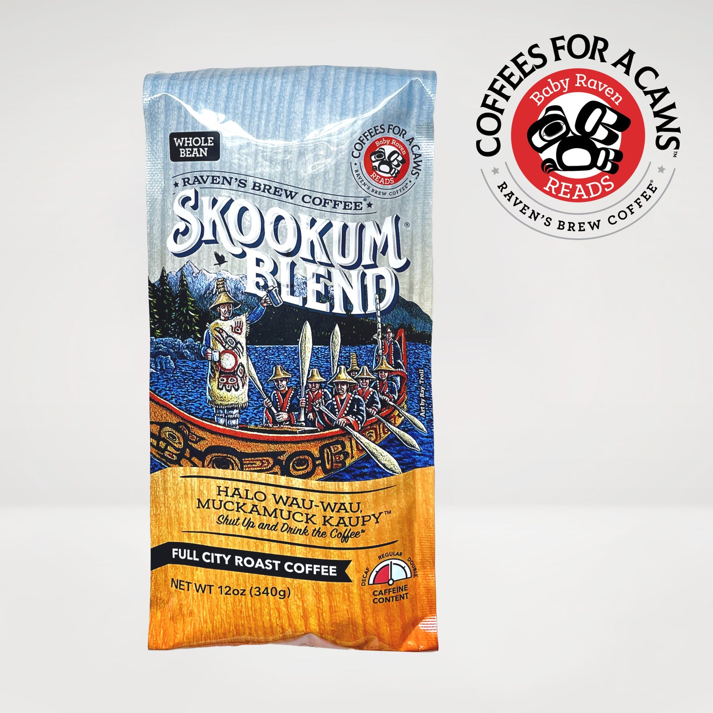 12oz Whole Bean Skookum® Blend Full City Roast Coffee