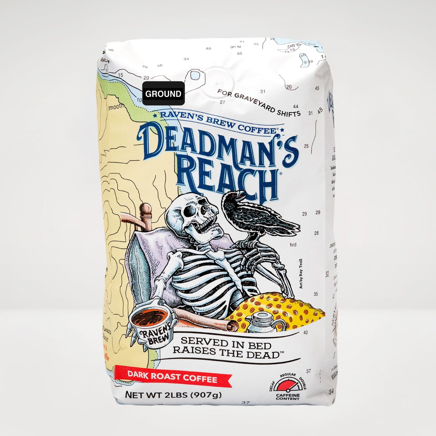 2lb Ground Deadman's Reach® Dark Roast Coffee