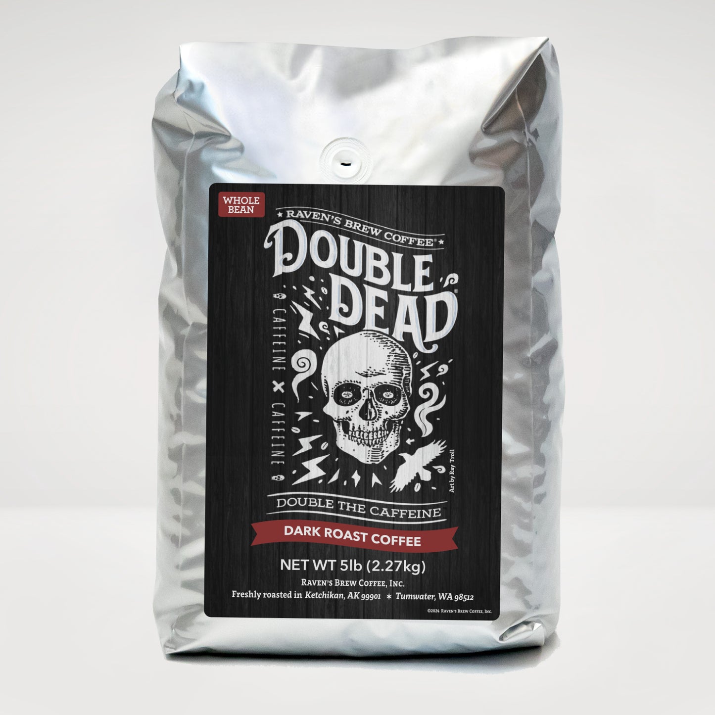 5lb Whole Bean Double Dead® Dark Roast Coffee