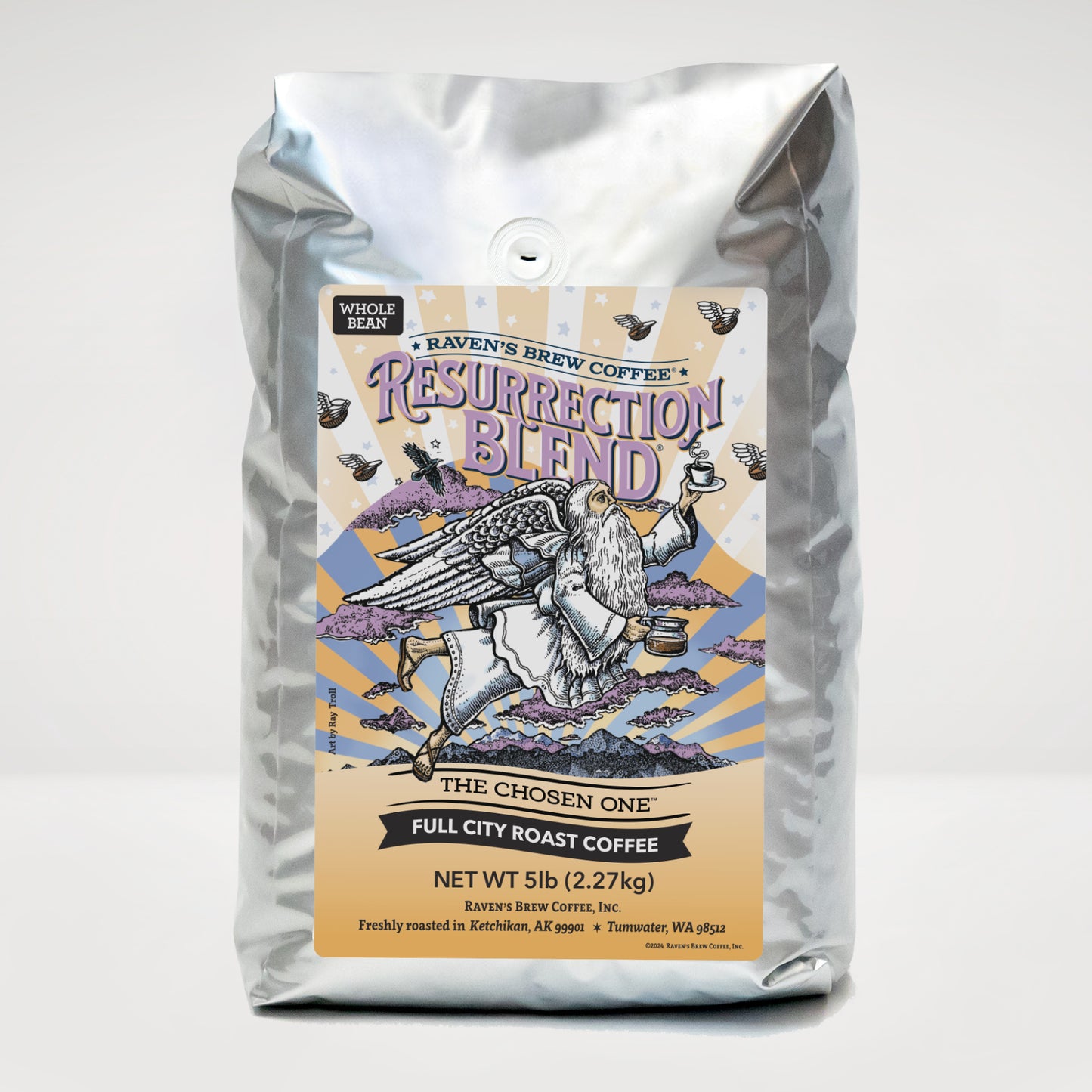 5lb Whole Bean Resurrection Blend® Full City Roast Coffee