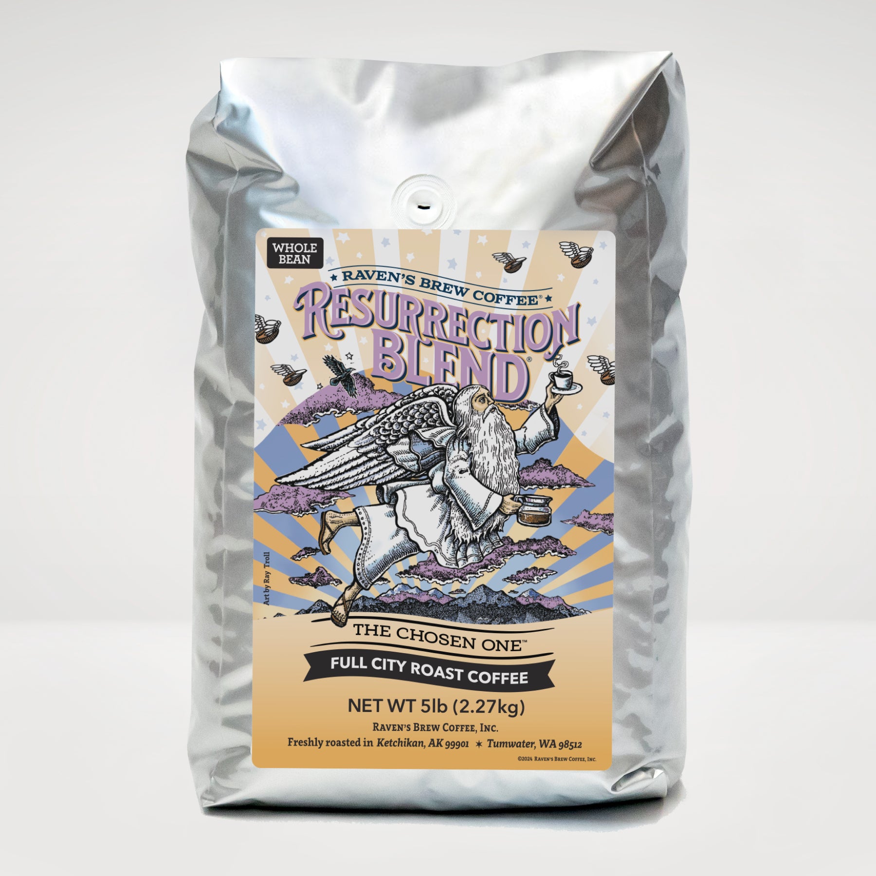 5lb Whole Bean Resurrection Blend® Full City Roast Coffee