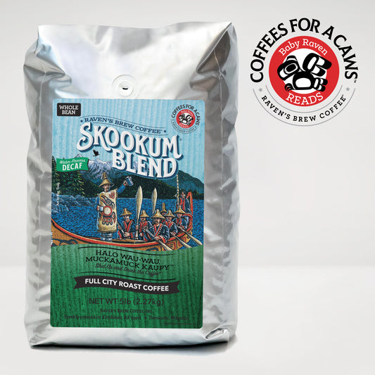 5lb Decaf Whole Bean Skookum® Blend Full City Roast Coffee