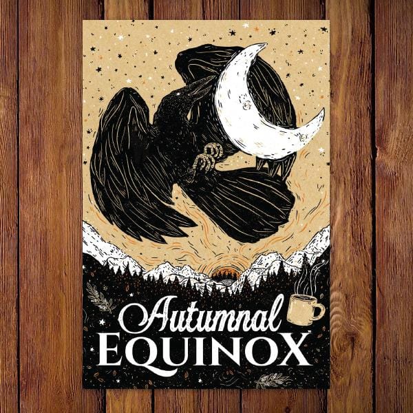 Autumnal Equinox™ Coffee Tasting Note Postcard