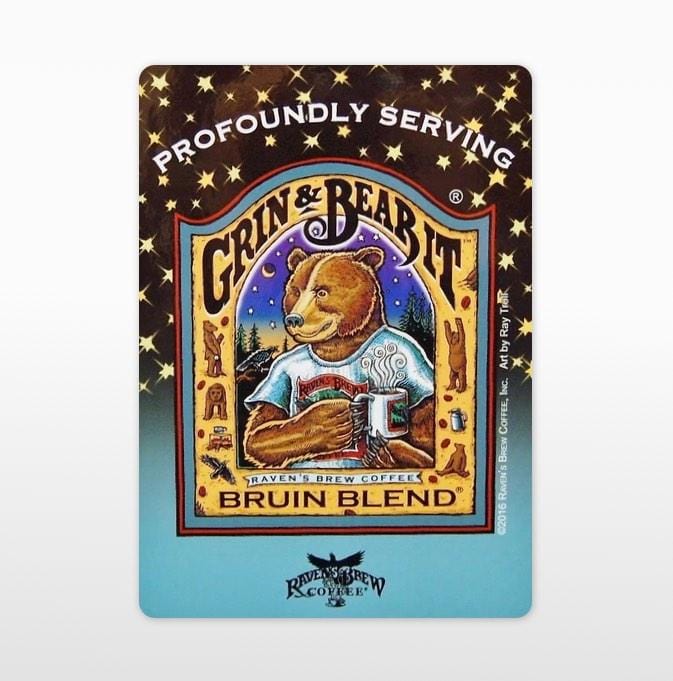 Bruin Blend® Label Art Cling â Raven's Brew Coffee, Inc.