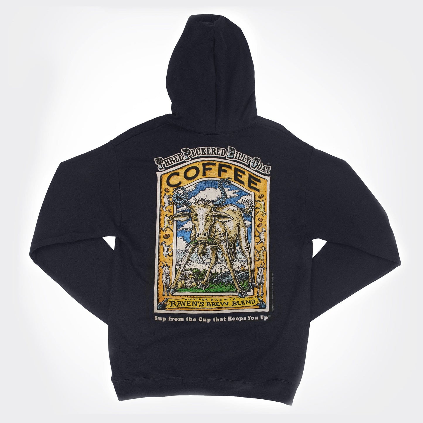 Three Peckered Billy Goat® Zip Hoody