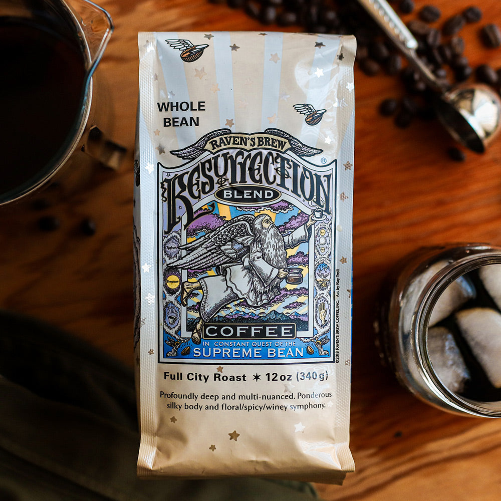Resurrection Blend® Coffee & Gear – Raven's Brew Coffee, Inc.