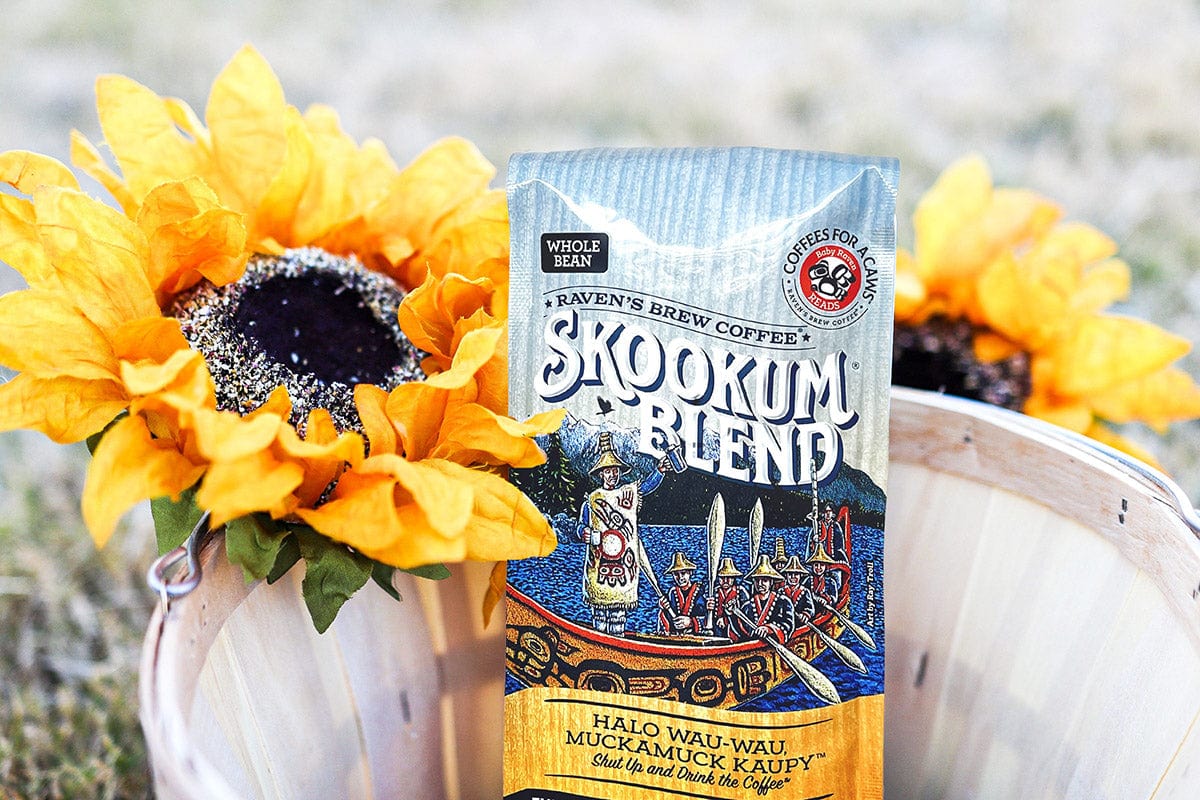 コーヒー RAMUKO Skookum® Blend Coffee – Raven's Brew Coffee, Inc.