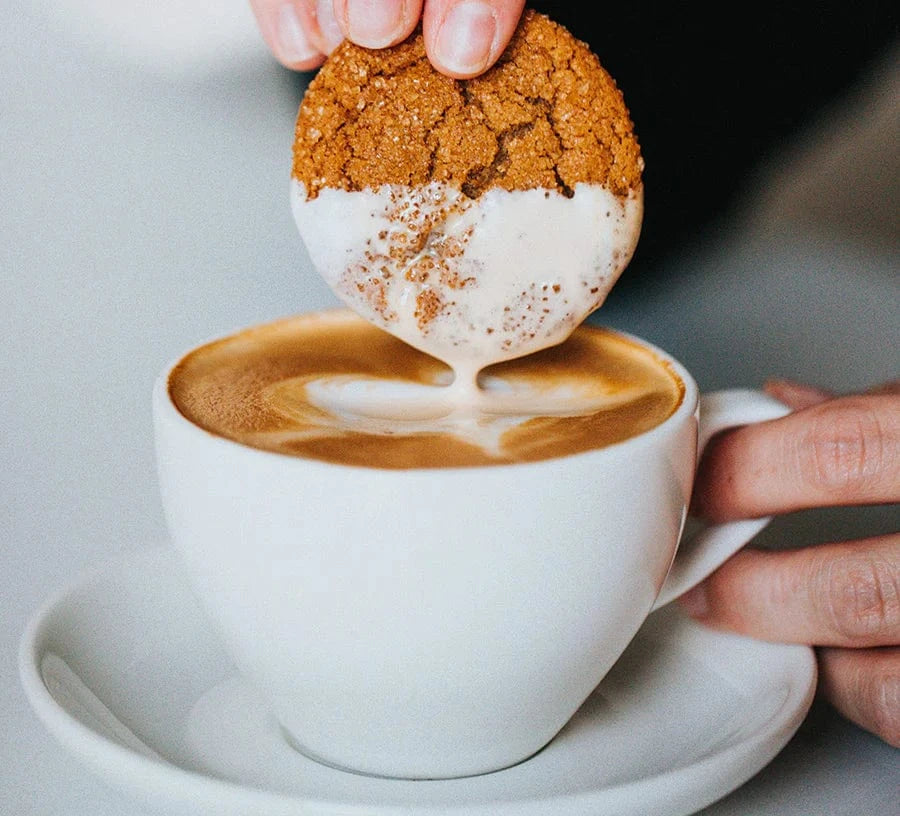 Creamy honey oat latte