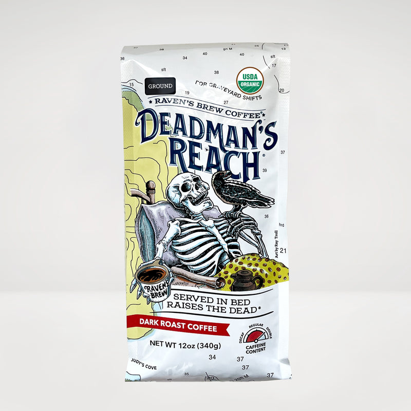 12oz Organic Ground Deadman's Reach® Dark Roast Coffee