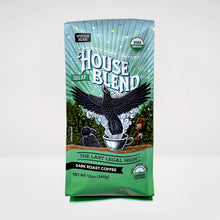 12oz Organic Decaf Whole Bean Raven's Brew® House Blend Dark Roast Coffee