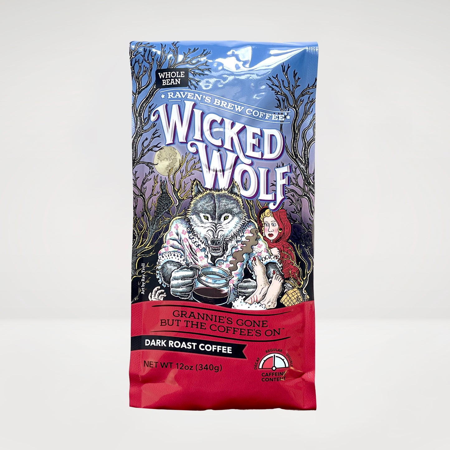 12oz Whole Bean Wicked Wolf® Dark Roast Coffee
