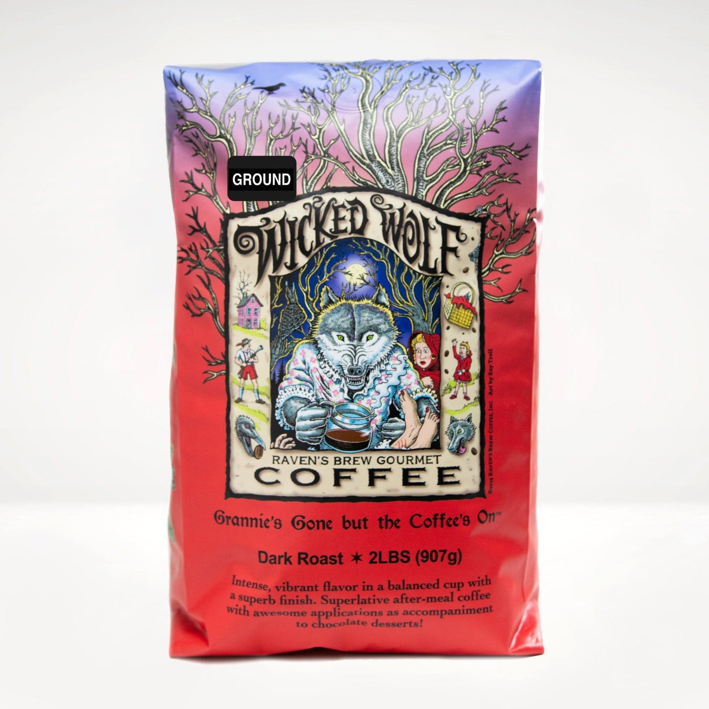 2lb Ground Wicked Wolf® Dark Roast Coffee