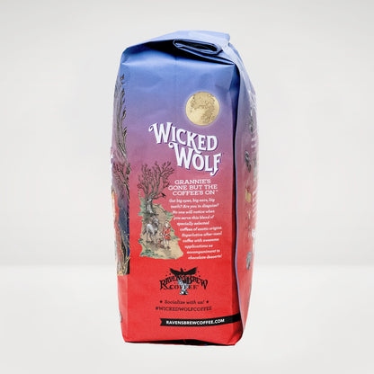 2lb Whole Bean Wicked Wolf® Dark Roast Coffee Left Side View