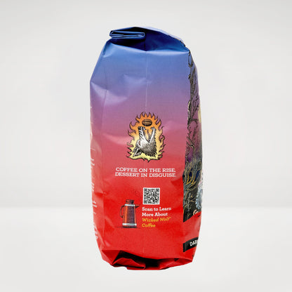 2lb Whole Bean Wicked Wolf® Dark Roast Coffee Left Side View
