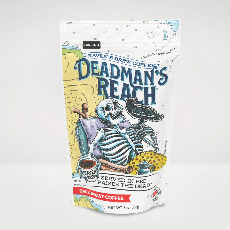 3oz Ground Deadman's Reach® Dark Roast Coffee