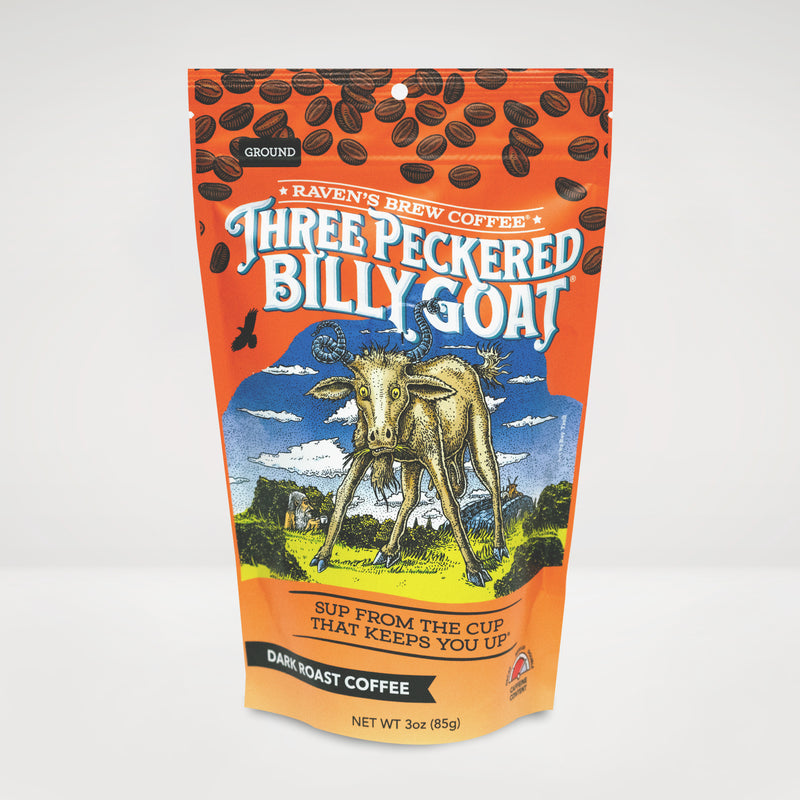 Three Peckered Billy Goat® Triplet of 3oz Bags
