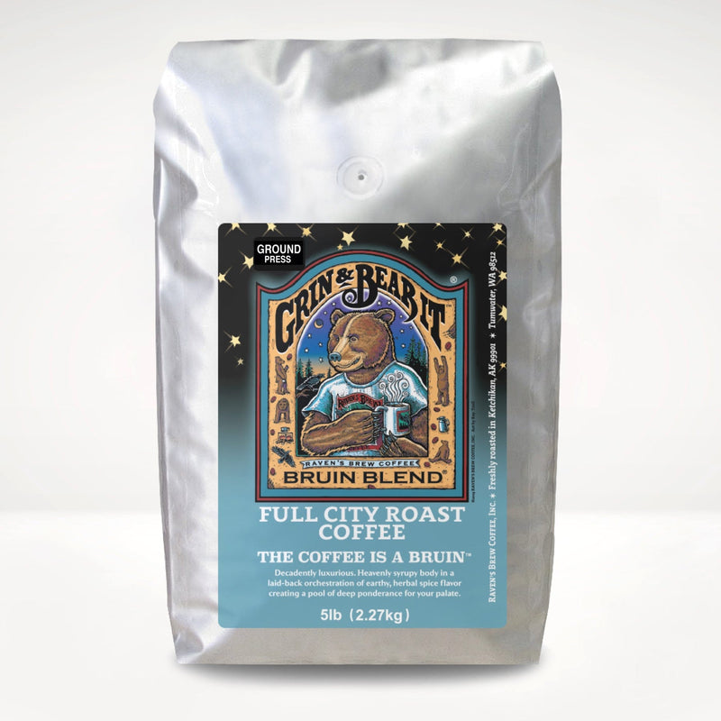 5lb Press Pot Ground Bruin Blend® Full City Roast Coffee
