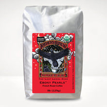 5lb Organic Espresso Ground Raven's Brew® Ebony Pearls™ French Roast Coffee