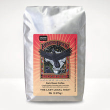 5lb Espresso Ground Raven's Brew® House Blend Dark Roast Coffee