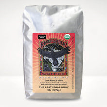 5lb Organic Press Pot Ground Raven's Brew® House Blend Dark Roast Coffee