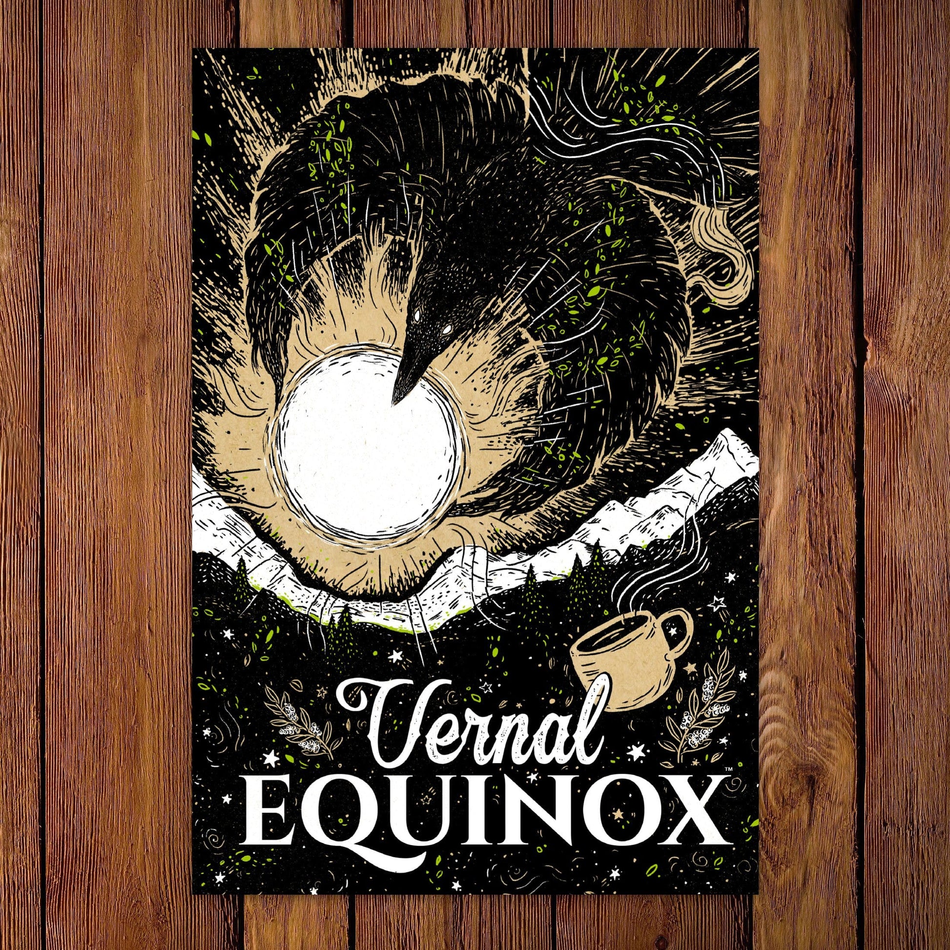 Limited Release Vernal Equinox™ Coffee Tasting Note and Postcard
