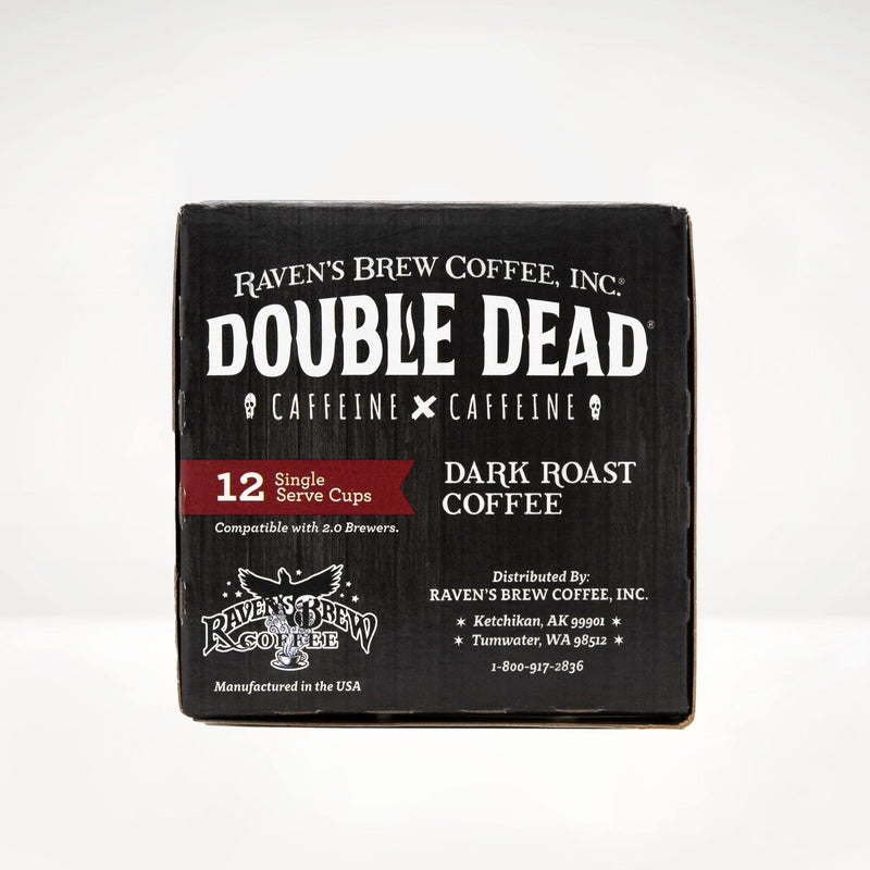 Double Dead® Dark Roast Coffee Single Serve Cups Right Side Panel