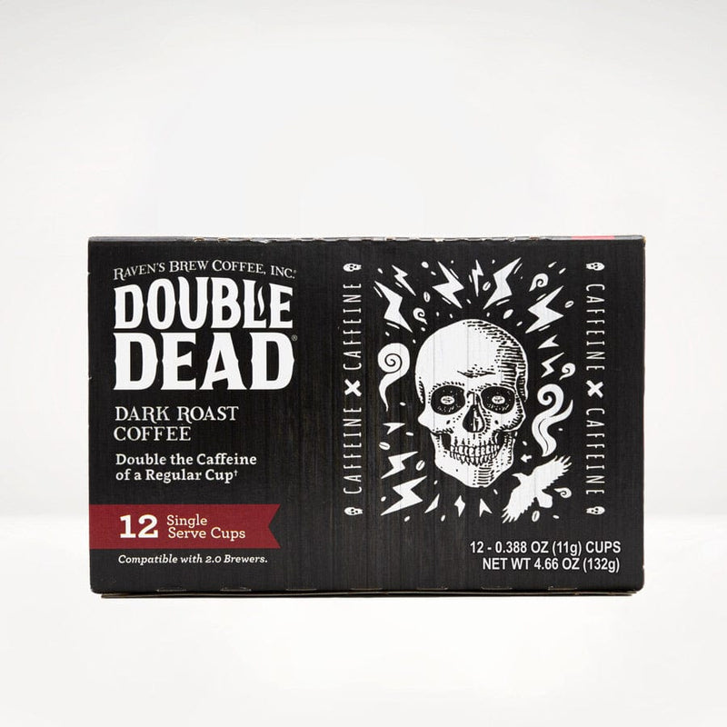 Double Dead® Dark Roast Coffee Single Serve Cups Front Panel