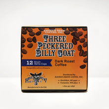 Three Peckered Billy Goat® Dark Roast Coffee Single Serve Cups Side Right Panel