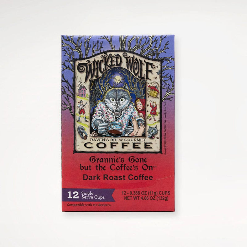 Wicked Wolf® Dark Roast Coffee Single Serve Cups Top Panel